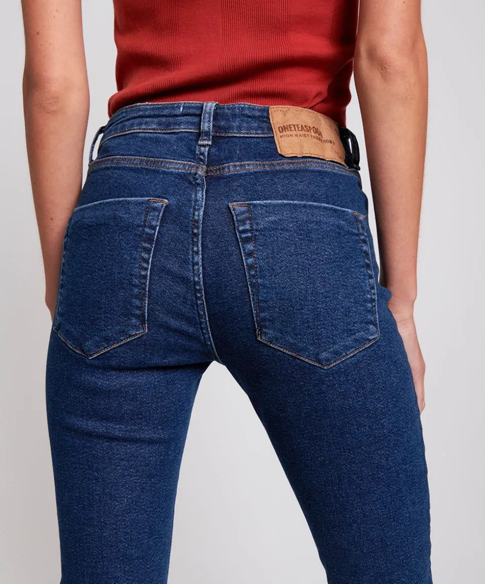 Denim Jeans|ONE TEASPOON Manhattan Blue High Waist Freebrids Ii