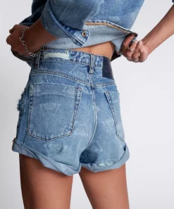 Denim Shorts|ONE TEASPOON Medusa Bandits High Waist Denim Shorts