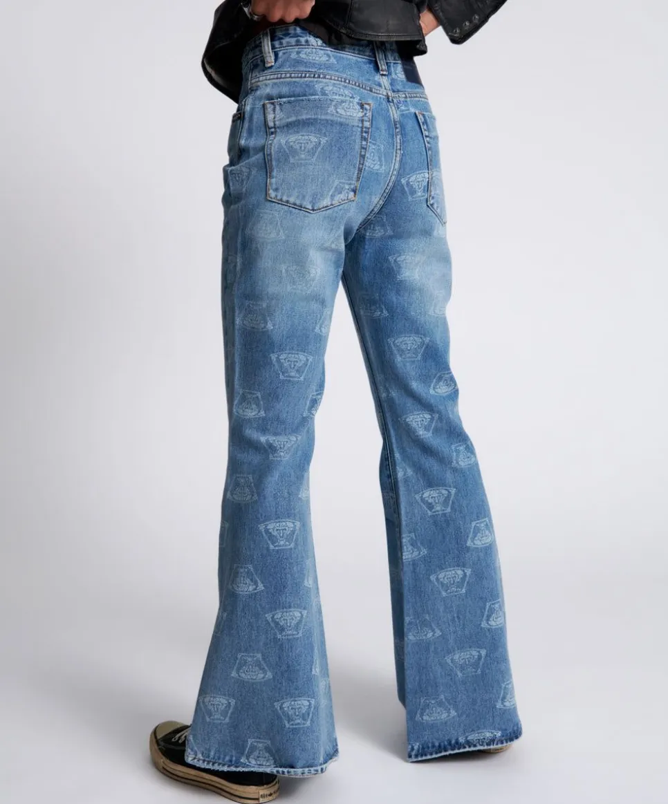 Denim Jeans|ONE TEASPOON Medusa Marines Low Waist Extreme Flare Jeans