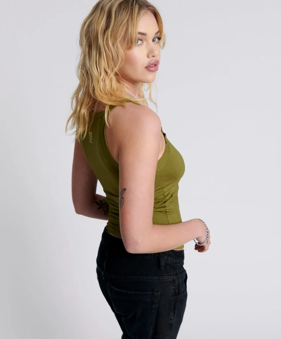 Tees & Tanks|ONE TEASPOON Miami Bamboo Logo Tank