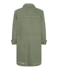 Midi & Maxi Dresses|ONE TEASPOON Military Khaki Trucker Shirt Dress