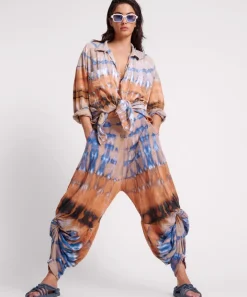 Bottoms|ONE TEASPOON Mirage Hand Tie Dyed Gypsy Harem Pants