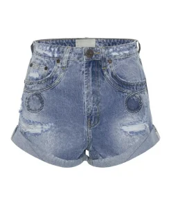 Denim Shorts|ONE TEASPOON Misty Cymatic Bandit High Waist Denim Shorts