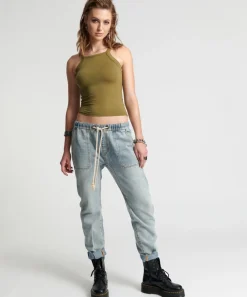 Denim Jeans|ONE TEASPOON Montana Shabbies Drawstring Boyfriend Jeans