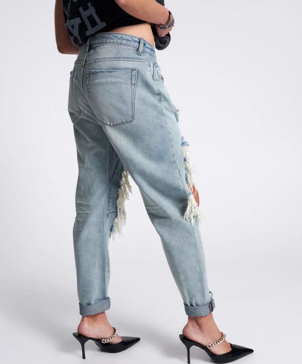 Denim Jeans|ONE TEASPOON Montanna Super Trashed Saints Boyfriend Jeans