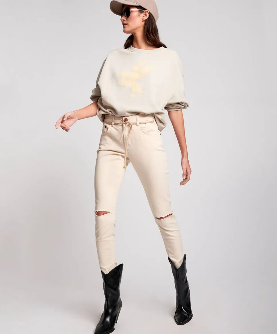Denim Jeans|ONE TEASPOON Nashville Cream High Waist Freebirds Ii