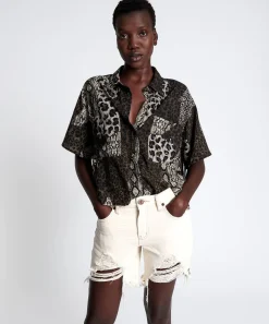 Denim Shorts|ONE TEASPOON Natural Stevies Long Boyfriend Shorts