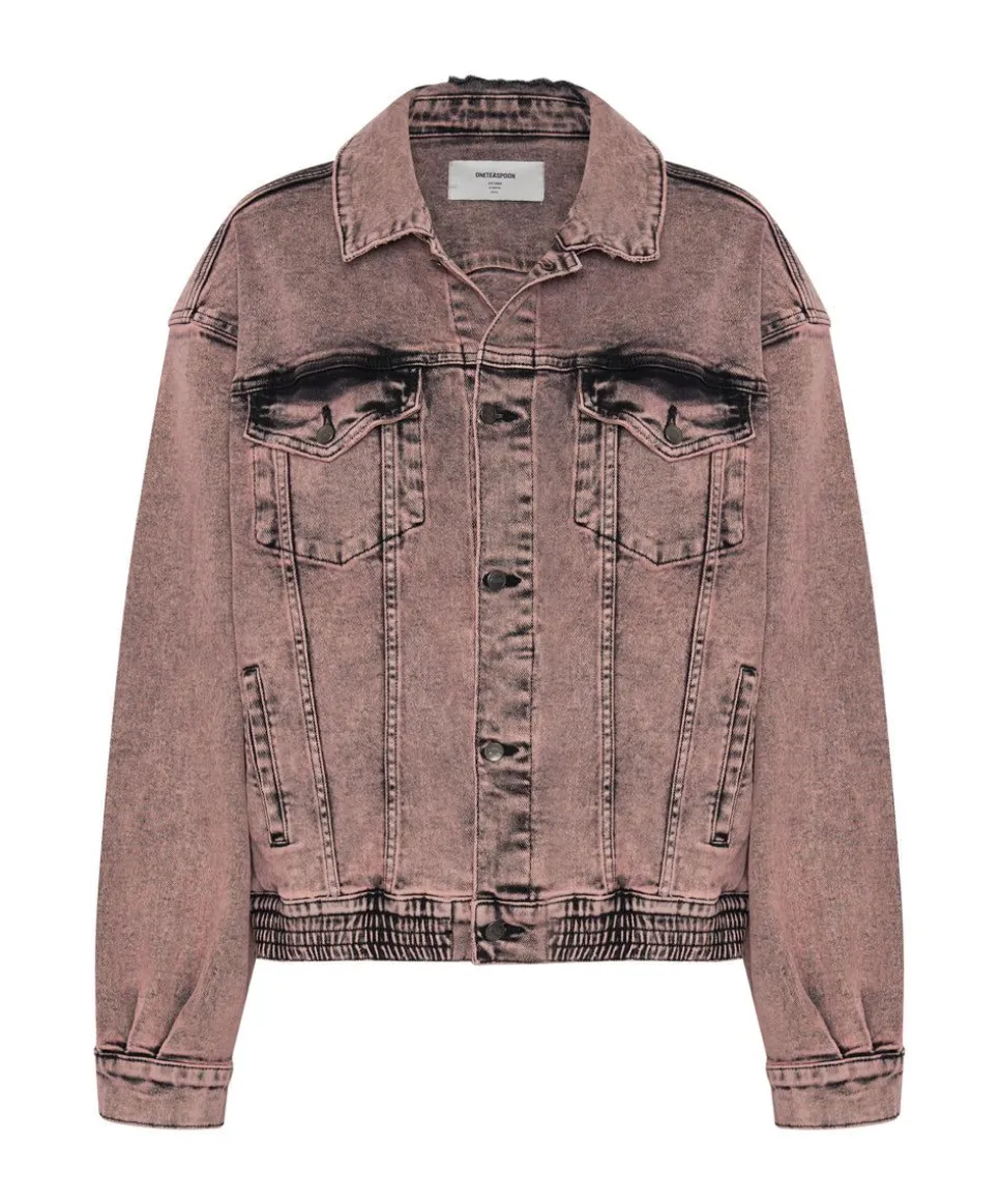 Jackets|ONE TEASPOON Night Haze Oversized Denim Trucker Jacket