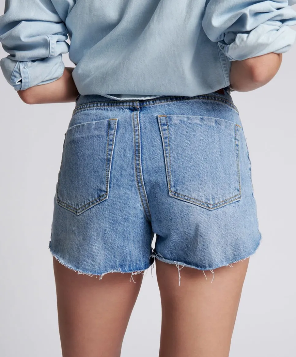 Denim Shorts|ONE TEASPOON Ocean Bonitas High Waist Denim Shorts
