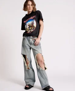 Denim Jeans|ONE TEASPOON Old Blue Jackson Mid Waist Wide Leg Jeans