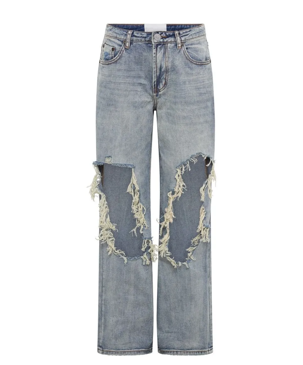 Denim Jeans|ONE TEASPOON Old Blue Jackson Mid Waist Wide Leg Jeans