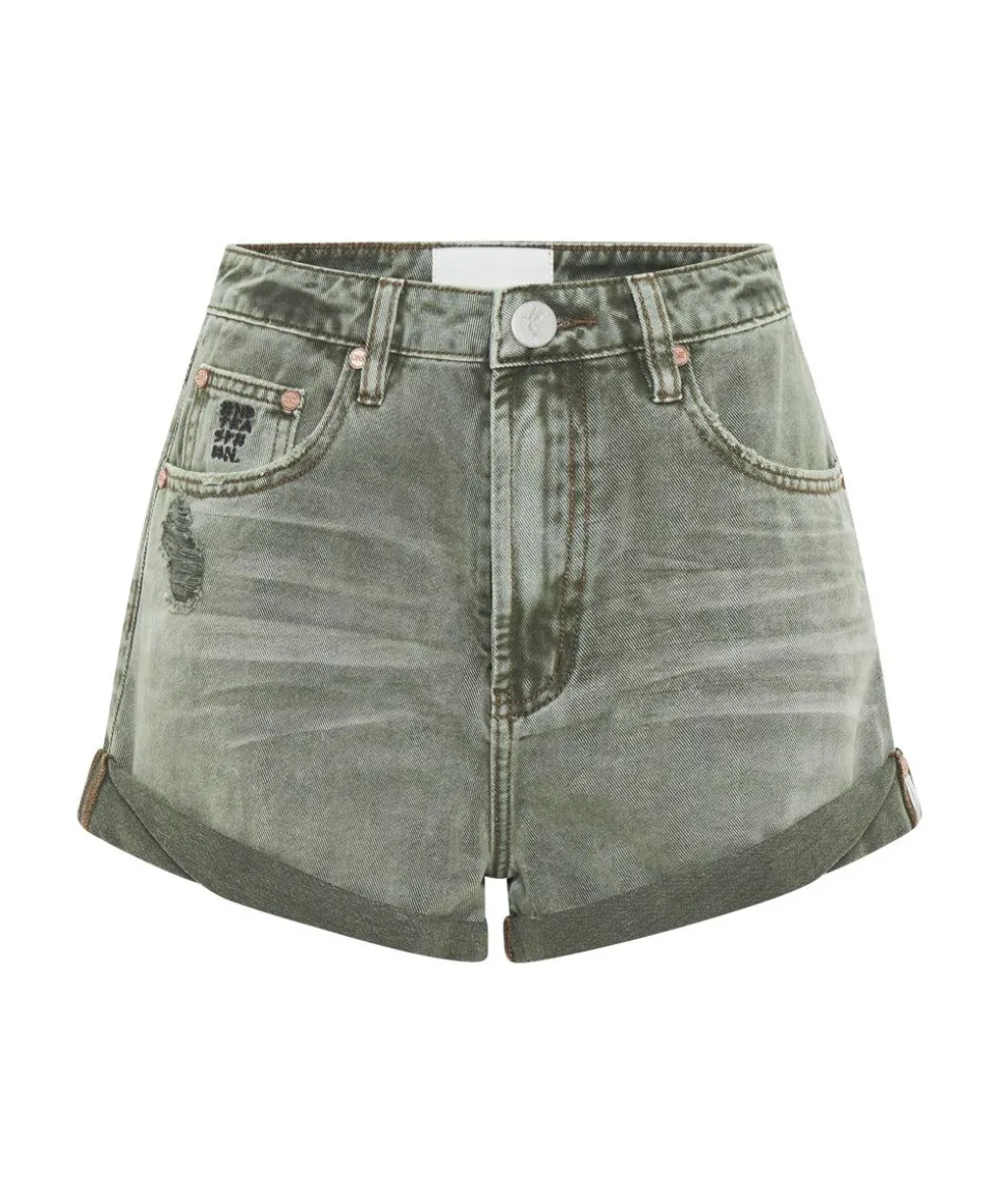 Denim Shorts|ONE TEASPOON Old Khaki Bandits High Waist Shorts