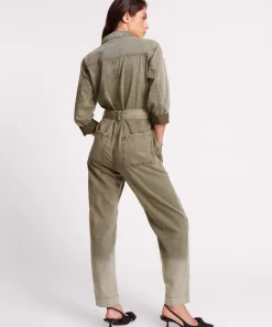 Denim Jumpsuits|ONE TEASPOON Old Khaki Claudia Overalls