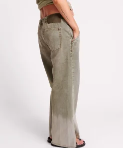 Denim Jeans|ONE TEASPOON Old Khaki Roadhouse Wide Leg Drawstring Jeans