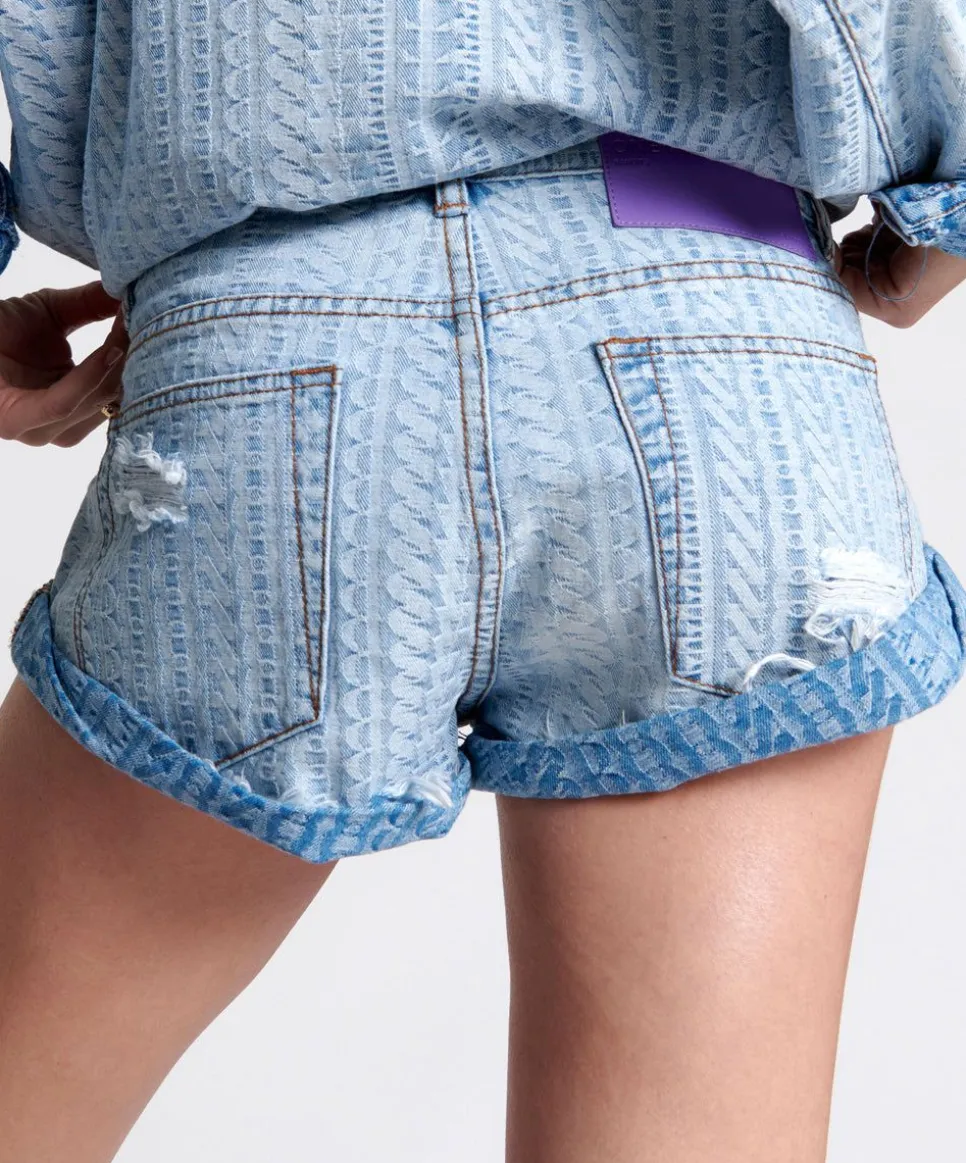Denim Shorts|ONE TEASPOON On Repeat Bandit Low Waist Denim Shorts