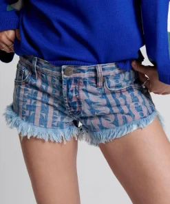 Denim Shorts|ONE TEASPOON On Repeat Dukes Low Waist Mini Denim Shorts
