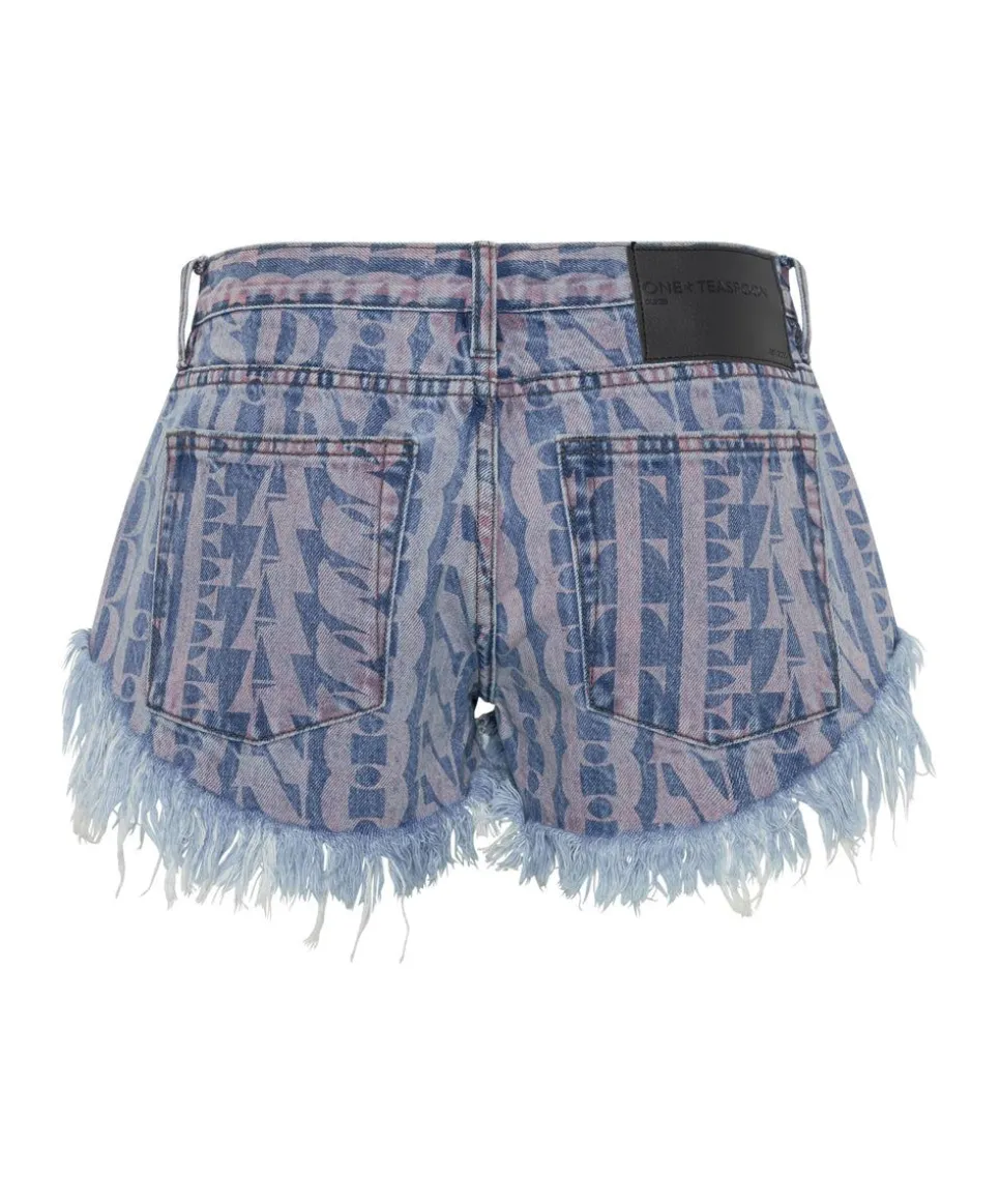 Denim Shorts|ONE TEASPOON On Repeat Dukes Low Waist Mini Denim Shorts
