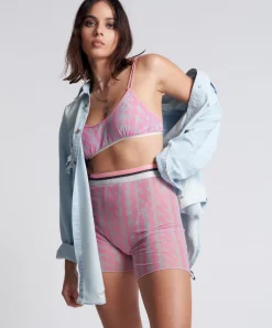 Bottoms|ONE TEASPOON On Repeat Mesh Bike Shorts