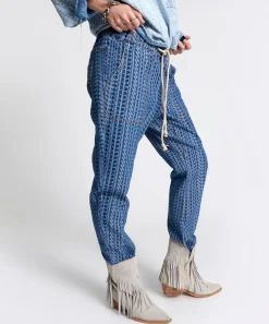 Denim Jeans|ONE TEASPOON On Repeat Shabbies Drawstring Boyfriend Jeans