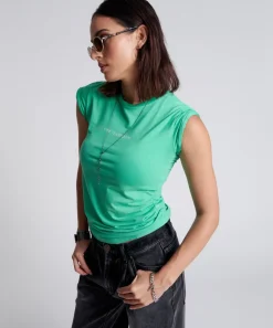 Graphic Tees|ONE TEASPOON Fitted Logo Tee