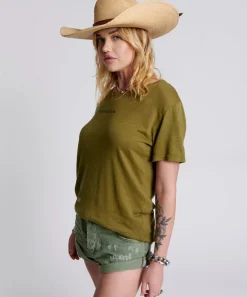 Graphic Tees|ONE TEASPOON Linen Wide Neck Tee