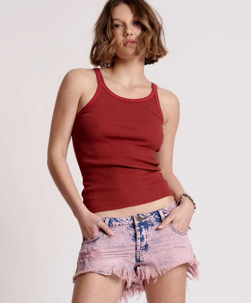 Tees & Tanks|ONE TEASPOON Rib Singlet