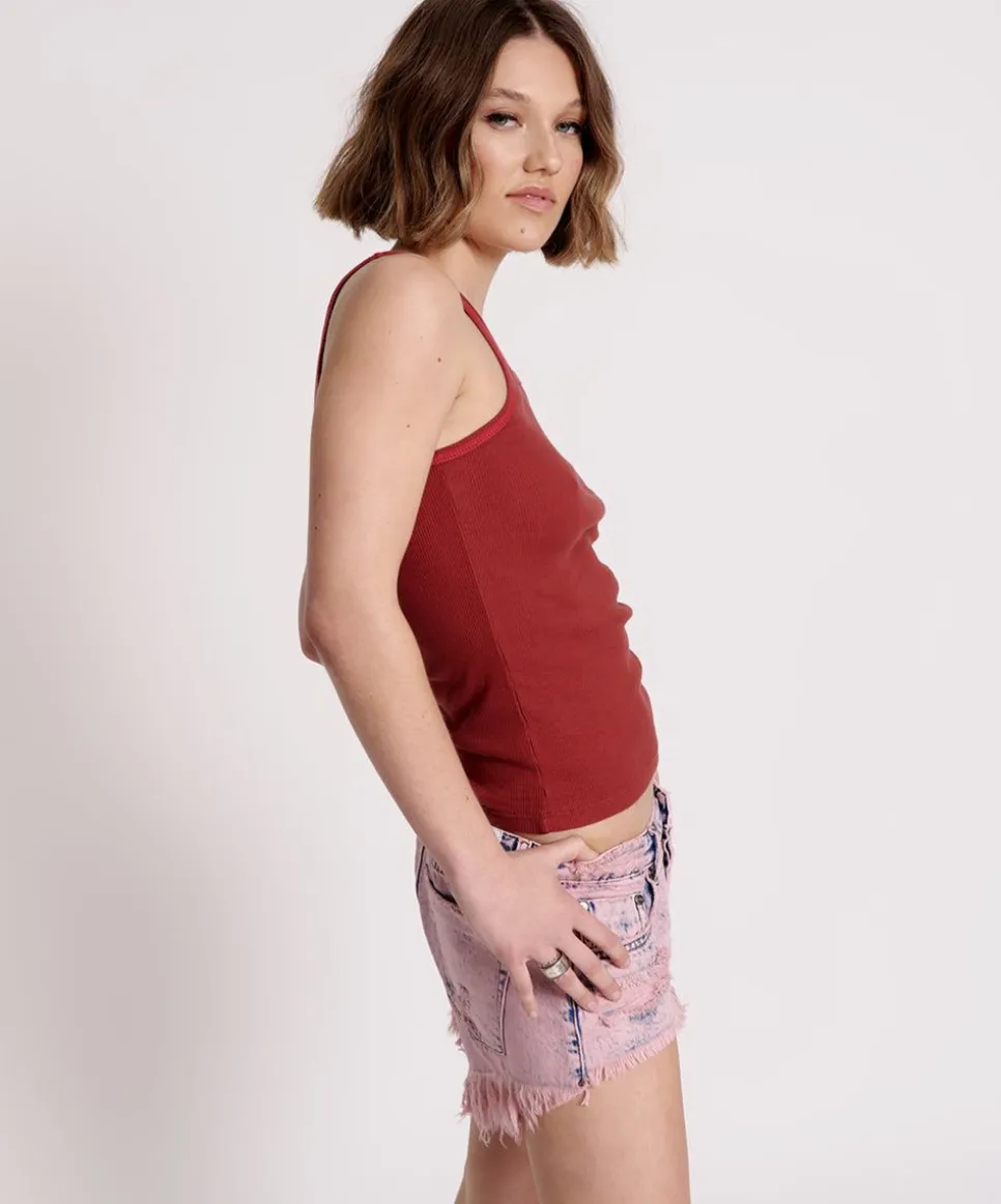 Tees & Tanks|ONE TEASPOON Rib Singlet