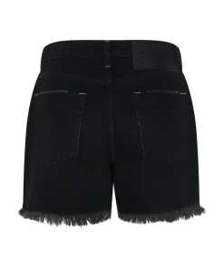 Denim Shorts|ONE TEASPOON Onyx Black Legends High Waist Mom Fit Denim Shorts