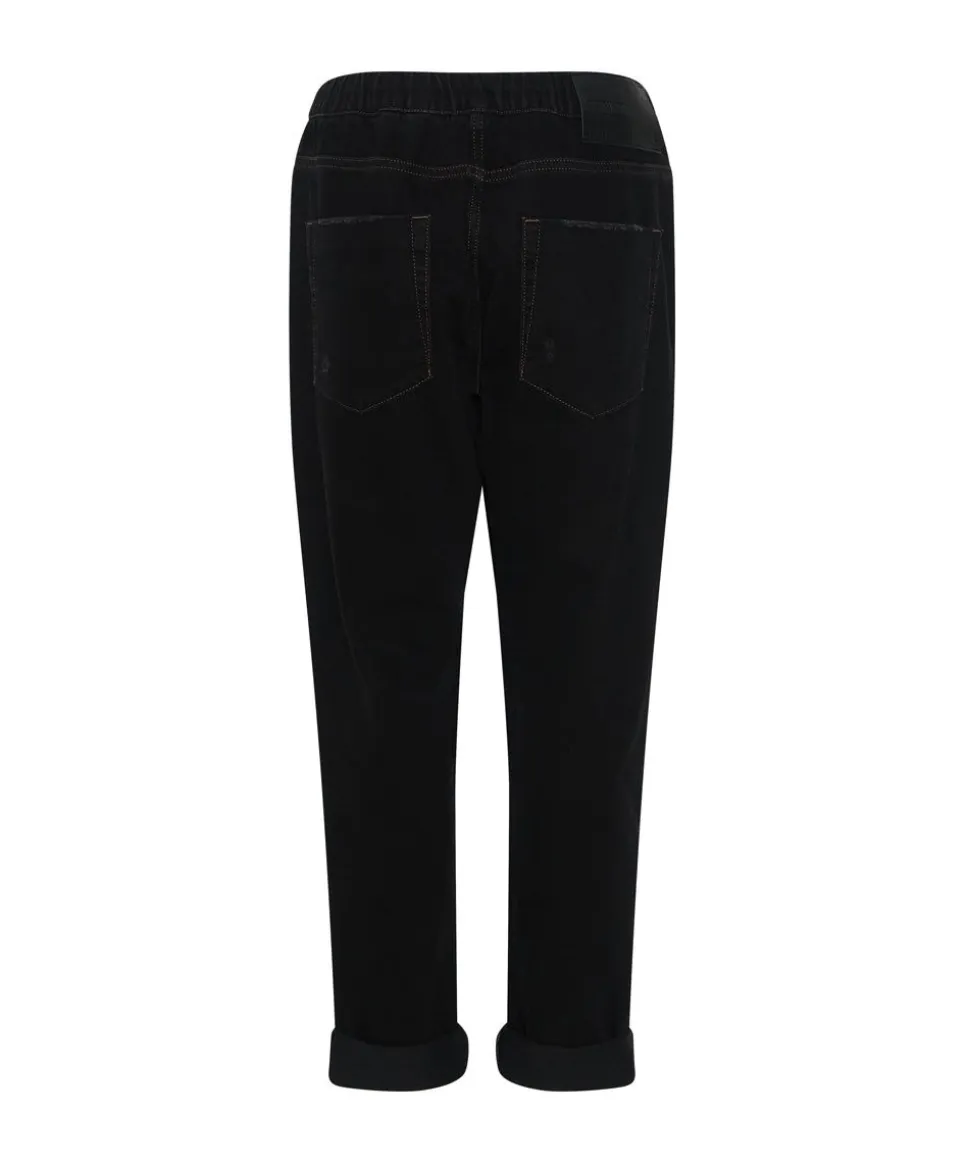 Denim Jeans|ONE TEASPOON Onyx Black Shabbies Drawstring Jeans