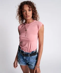 Organic Tees|ONE TEASPOON Organic Logo Fitted Tee