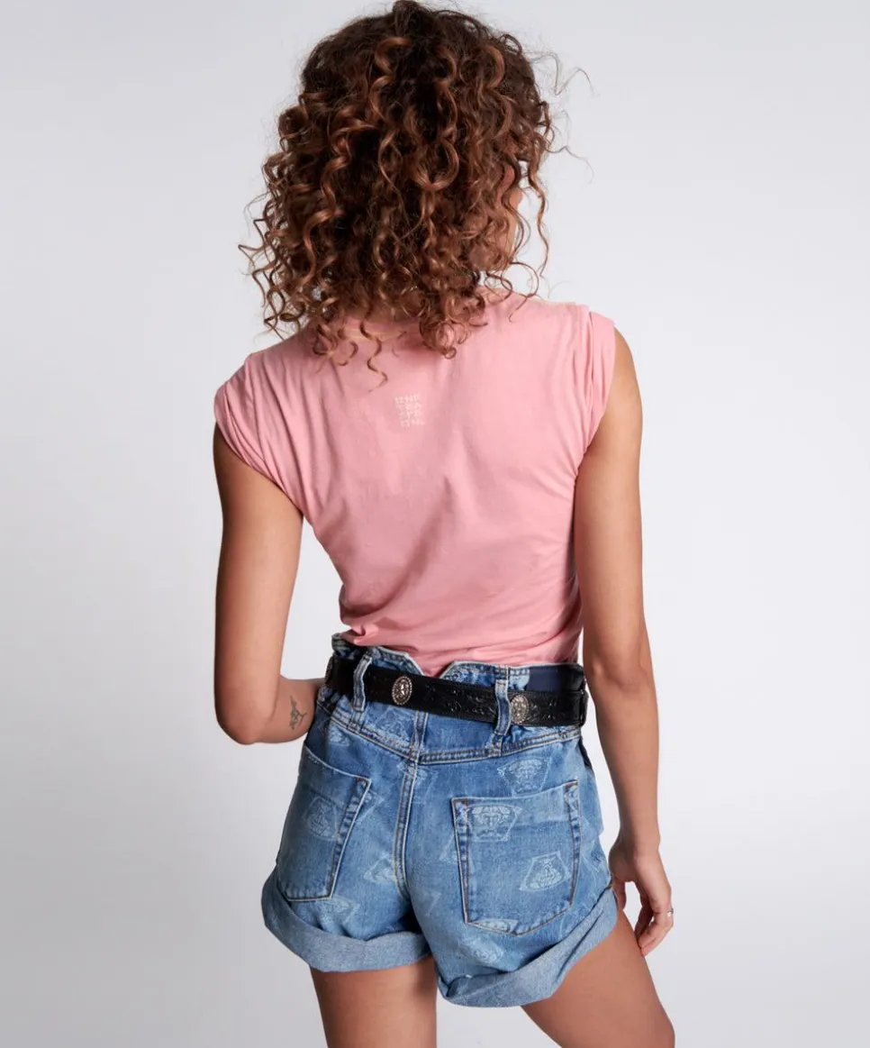 Organic Tees|ONE TEASPOON Organic Logo Fitted Tee