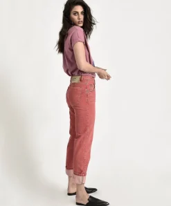 Denim Jeans|ONE TEASPOON Organic Red Awesome Baggies High Waist Straight Leg Jeans