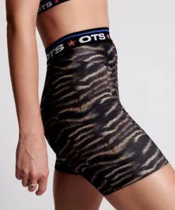 Bottoms|ONE TEASPOON Ots Dark Animal Cycle Shorts