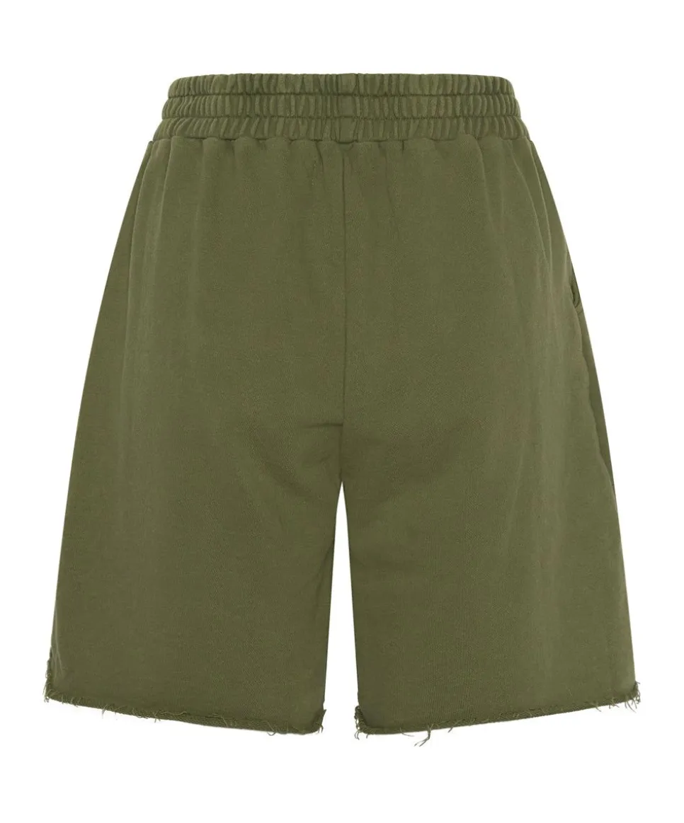 Bottoms|ONE TEASPOON Ots Khaki High Waist Kick Shorts
