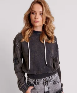 Hoodies And Sweats|ONE TEASPOON Ots Midnight Rust Cargo Studded Adventure Hoody