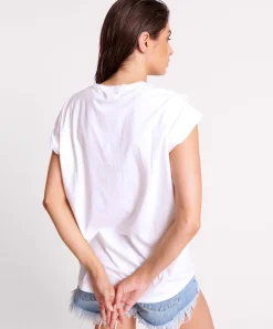 Graphic Tees|ONE TEASPOON Oversized Retro Logo Crew Tee