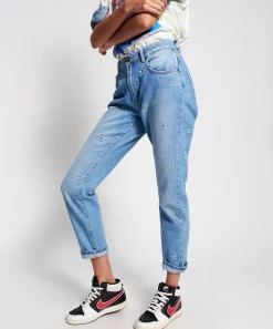 Denim Jeans|ONE TEASPOON Pacific Star Awesome Baggies High Waist Straight Leg Jeans