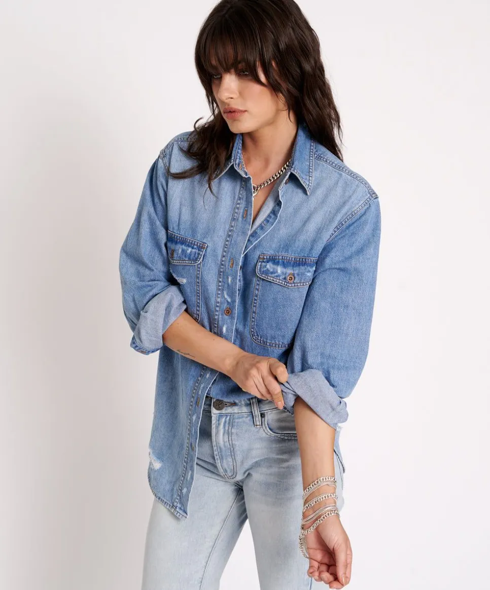Shirts|ONE TEASPOON Pacifica Classic Everyday Denim Shirt