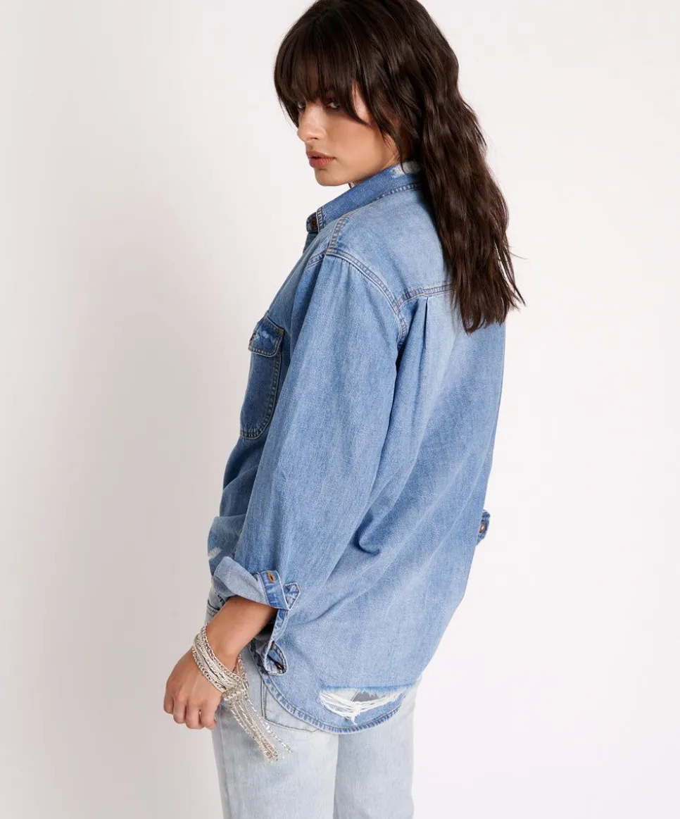 Shirts|ONE TEASPOON Pacifica Classic Everyday Denim Shirt