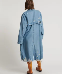 Jackets|ONE TEASPOON Pacifica Denim Trench Coat