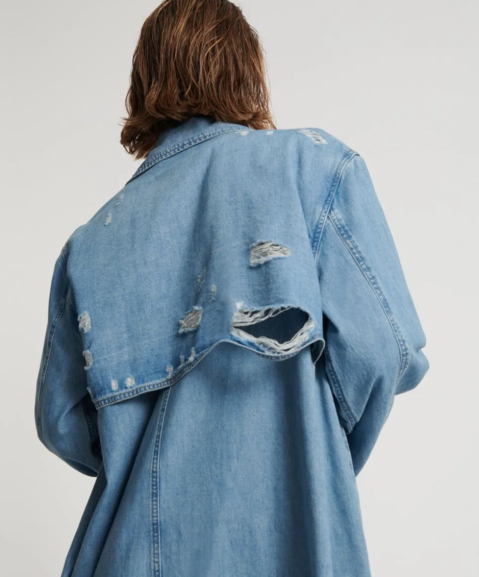 Jackets|ONE TEASPOON Pacifica Denim Trench Coat