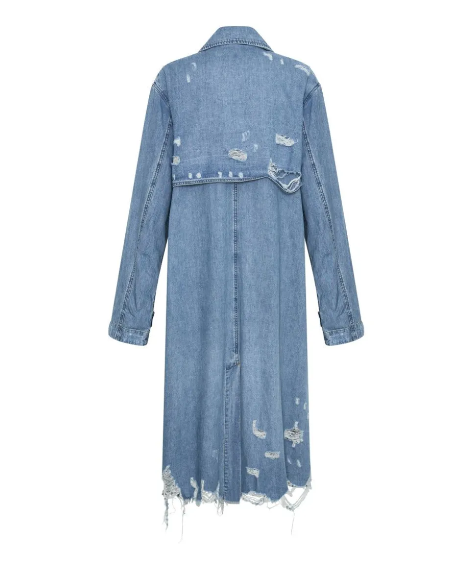 Jackets|ONE TEASPOON Pacifica Denim Trench Coat