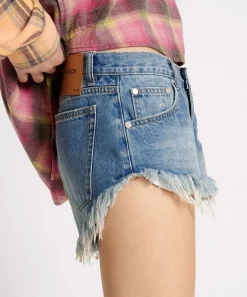 Denim Shorts|ONE TEASPOON Pacifica Dukes Low Waist Denim Shorts