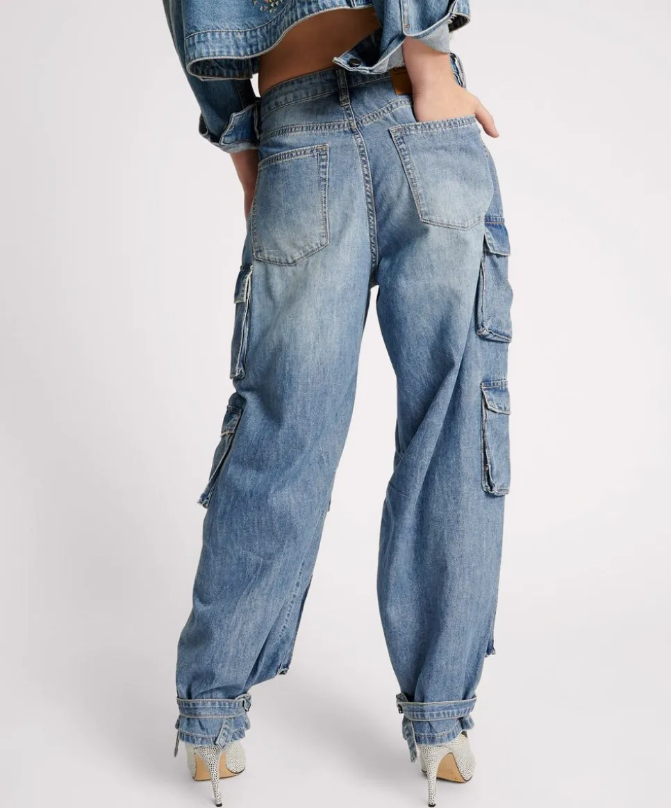 Denim Jeans|ONE TEASPOON Pacifica High Waist Epic Cargo Jeans
