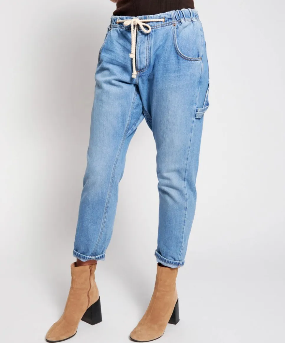 Denim Jeans|ONE TEASPOON Pacifica Workwear Shabbies Drawstring Boyfriend Jeans