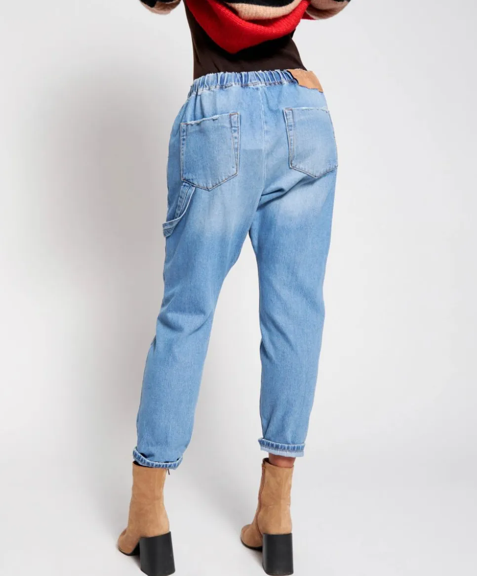 Denim Jeans|ONE TEASPOON Pacifica Workwear Shabbies Drawstring Boyfriend Jeans