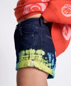 Denim Shorts|ONE TEASPOON Paint Dipped Bandits High Waist Denim Shorts