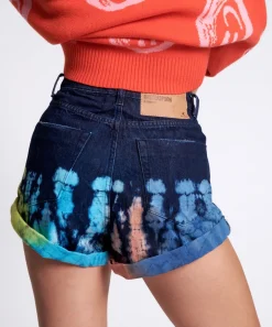 Denim Shorts|ONE TEASPOON Paint Dipped Bandits High Waist Denim Shorts
