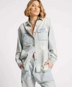 Shirts|ONE TEASPOON Painters Stripe Everyday Shirt