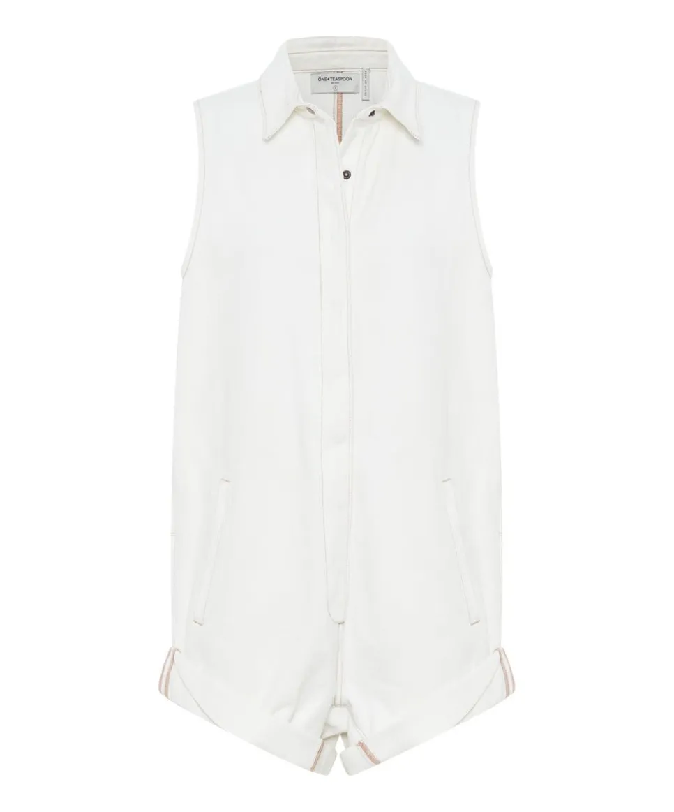 Denim Jumpsuits|ONE TEASPOON Pearl Mini Braxton Denim Jumpsuit